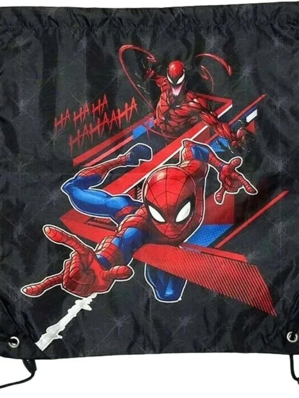 Marvel Spider-Man vs Carnage Drawstring Cinch Bag Backpack School Travel NWT